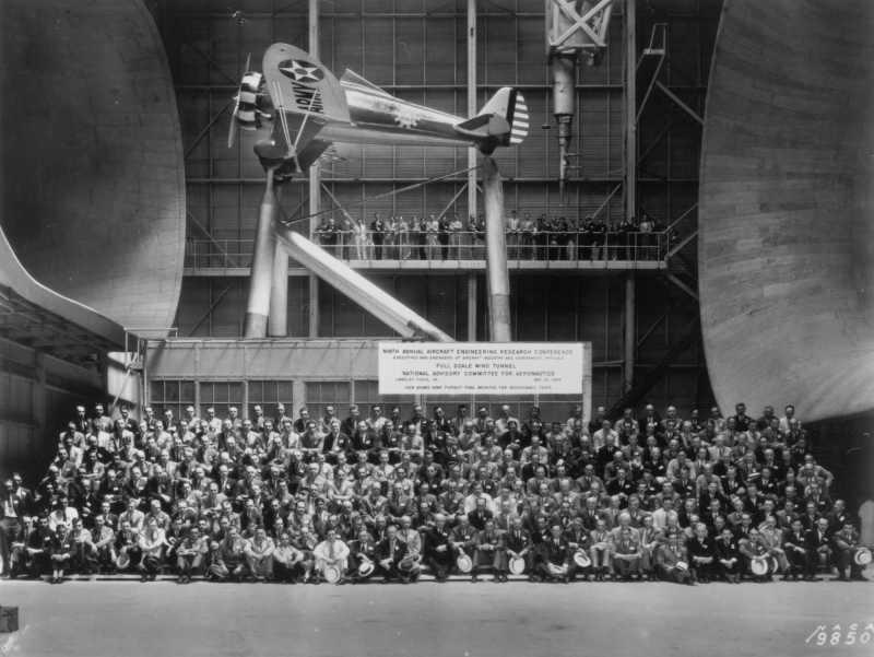 Illustration for article titled Dramatic Vintage Photos Of Wind Tunnel Tests